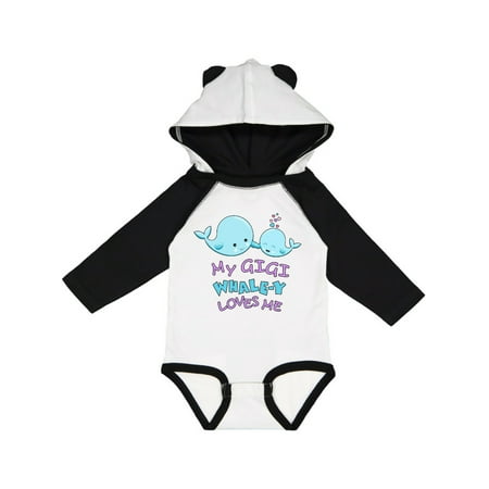 

Inktastic My Gigi Whale-y Loves Me Gift Baby Boy or Baby Girl Long Sleeve Bodysuit