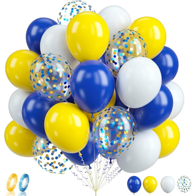 Yanonmyfd 60 Pcs Football Balloons, Football Balloon for Boys, 12 Inch Soccer Latex Balloons Pattern Helium for Kids Boys Birthday Sports Themed Party Decorations World Cup Theme Party Supplies