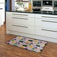 thumbnail image 5 of Dreamtimes Happy Halloween Day Funny Element Kitchen Rugs 39×20 in,Non Slip Washable Cushioned Carpets Polyester AntiFatigue Comfort Porch Floor Mat Halloween Decoration, 5 of 7