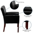 thumbnail image 4 of BizChair LeatherSoft Executive Side Reception Chair Leather/Faux Leather, Foam, Poplar Wood, Plywood, Black, 4 of 11