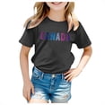 thumbnail image 1 of Ketyyh-chn99 T-Shirt à Col Roulé de Base Uni pour Tout-Petits Filles Garçons, T-Shirt à Manches Courtes pour Filles, T-Shirt d'Été à Col Rond, Coupe Décontractée, Chandails de Base pour 3-4 Ans, Noir, 1 of 5