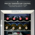 thumbnail image 2 of Ivation 12 Bottle Compressor Wine Cooler Refrigerator W/Lock, Silver, 2 of 8