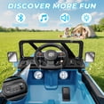 thumbnail image 6 of TOKTOO 12V Ride on Toys for Toddlers, Electric Ride on Car for Kids, Ride on Truck for Boys Girls with Parent Remote Control, Music Player, Blue, 6 of 9