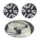thumbnail image 5 of 1 Par de Ruedas Fáciles de Aleación de Aluminio Ultraligeras para El Reemplazo de Accesorios de Bicicletas Plegables Negro, 5 of 8
