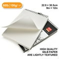 thumbnail image 3 of AGPTEK 2Pack Spiral Sketchbook 9X12in Pads 100 Sheets Drawing Paper Pencil Pastel Notebook, 3 of 6