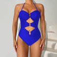 thumbnail image 3 of Lopeceal One Piece Swimsuit for Women Ring Linked Monokini Sexy Bathing Suit Cutout Swim Suit, 3 of 7