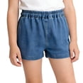 thumbnail image 2 of OGLCCG Jean Shorts for Girls Teens Elastic Waisted Denim Shorts with Pockets Baggy Lightweight Summer Shorts 5-15 Years, 2 of 6