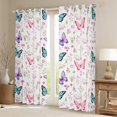 thumbnail image 2 of Manfei Cute Butterflies Black Out Curtains,Flying Animal Curtains Pack of 2 (42x63 Each),Pink White Cyan Bedroom Curtains For Girls Kids,Super Cozy Room Decor, 2 of 6