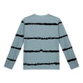 thumbnail image 7 of GigrtiJin 5-14 Years Girl Kids Casual Tops Striped Round Neck Long Sleeve Blouse with Pocket Comfy Shirt, 7 of 7