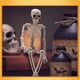 thumbnail image 4 of Decoraciones de esqueleto de Halloween Calavera Novia Novio Decoración colgante con articulaciones p CACAGOO Tipo 2, 4 of 7
