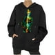 thumbnail image 1 of Abrigo con capucha para mujer Festival Otoño Invierno prendas de vestir exteriores estampado cremallera suelta Punk chaqueta con capucha abrigo sudaderas con capucha abrigo Odeerbi ODB-2, 1 of 8