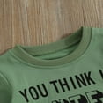 thumbnail image 3 of Baby Boys 2PCS Pants Sets Long Sleeve  Neck Sweatshirt Tops Solid Color Pants Sets, 3 of 7