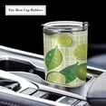 thumbnail image 5 of SKYSONIC Lemons Tumbler Stainless Steel Double Wall Vacuum Reusable Insulated Mug with Straw and Built-in Coaste for Cold and Hot Beverages, 12oz, 5 of 7