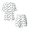 thumbnail image 5 of Lsque Turtle Women's Short-Sleeved Pajama Set - 2 Piece Soft and Lightweight Sleepwear Set-Large, 5 of 9