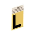thumbnail image 2 of GR-10/L Address Letters, "L", Angle-Cut, Black/Gold Aluminum, Adhesive, 1.5-In. - Quantity 10, 2 of 2