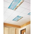 thumbnail image 2 of Fluorescent Light Covers for Ceiling Lights 2 Pack, Blue Nautical Coastal Magnetic Ceiling Light Covers 2x4ft for Classroom Office School, Summer Beach Shell Conch Starfish Drop Ceiling Light Shade, 2 of 7