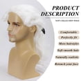 thumbnail image 4 of Peluca Judge Colonial TOPHR Long Wave blanca para hombre, 4 of 7
