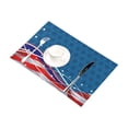 thumbnail image 2 of MYPOP Patriotic Background Stars and Stripes Table Placemat Food Mat 12x18 Inches Non Slip Table Mat, 2 of 5