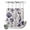 Brown, variant on No Hook Shower Curtain, Navy Blue Coastal Shower Curtains for Bathroom with See Through Top Window, Summer Beach Ocean Coral Shell Starfish Waterproof & Washable Bath Curtain Stand Up Stall 36"x72"
