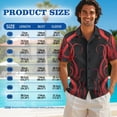 thumbnail image 4 of Psesaysky Red Octopus Print Couples Outfits Hawaiian Matching Sets Summer Button Up Shirts and Sleeveless Dress with Pockets Plus Size Men and Women Matching Clothes for Travel, 4 of 7