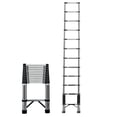 thumbnail image 2 of Tereitr Telescoping Ladder, 12.5 ft Aluminum Extension Ladder with Locking Mechanism, 330 lbs Capacity, Lightweight Collapsible Ladder for Home or RV Outdoor Work (Vertical Ladder), 2 of 9