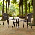 thumbnail image 5 of Crosley Palm Harbor Outdoor Wicker Cafe Seating Set, 3-Piece, 5 of 11