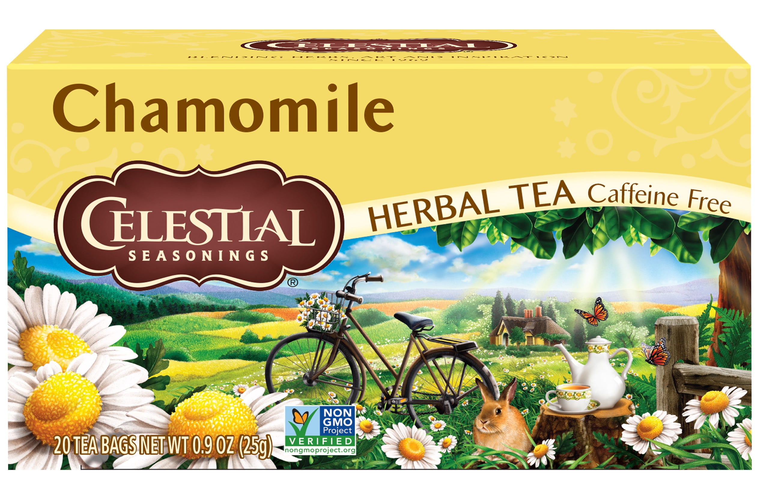 Celestial Seasonings, Chamomile Herbal Tea, Tea Bags, 20 Ct – Walmart