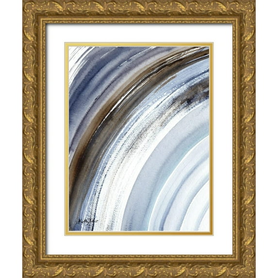 Talent, Kelley 12x14 Gold Ornate Wood Framed with Double Matting Museum Art Print Titled - Rainy Day Treasure