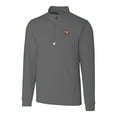 thumbnail image 2 of Men's Cutter & Buck Gray El Paso Chihuahuas Traverse Stretch Quarter-Zip Pullover Top, 2 of 3