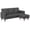 Dark Gray, variant on Homall 72" L-Shaped Modular Sectional Sofa 3 Seat Cloud Sofa Couch with Moveable Ottoman for Living Room,Dark Gray