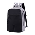 thumbnail image 4 of Mochila de viaje para portátil, transpirable, ligera, para la universidad, para mujer y hombre. Gris claro, 4 of 9