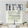 thumbnail image 4 of Nautical Curtain Valance for Windows Living Room Kitchen Farmhouse, Coastal Lighthouse Starfish Short Rod Pocket Tier Curtain Window Treatment, 1 Panel 54x18, 4 of 5