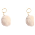 thumbnail image 2 of Bewildely Fuzzy Ball Llavero Flexible Cómodo Encantador Llaveros Adorable Práctico Llaveros Mujeres para Niños Adultos Ancianos Estudiantes Beige 7cm Beige 7cm 2piezas Bewildely CBP360141, 2 of 4