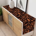 thumbnail image 4 of Black Halloween Table Runner - 90 Inch Long, Kitchen Dining Table Runner Dresser Scarves, Orange Spooky Pumpkin Ghost Cobweb Farmhouse Decor for Coffee Tables Wedding Party Banquet, 4 of 8