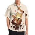 thumbnail image 2 of Apex Legends Pathfinder Casual Short Sleeve Shirt Lapel Collar Shirt Summer Beach Shirt M, 2 of 8