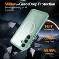 thumbnail image 3 of Funda magnética para Samsung Galaxy S24 [Compatible con MagSafe] [Protector de pantalla de vidrio templado integrado] Funda protectora integral a prueba de golpes de grado militar, 3 of 7