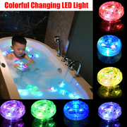 ZYH Waterproof Bath Kids Children Baby Shower Time Tub Toys Water Bathtub Party Fun LED Lamp Light Colorful Changing Gift-2pcs random