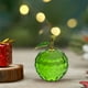 thumbnail image 4 of pstuiky Adorno navideño de manzanas facetadas de cristal. Figuras de manzanas de cristal coleccionables para regalos de Navidad y decoración navideña del hogar., 4 of 6