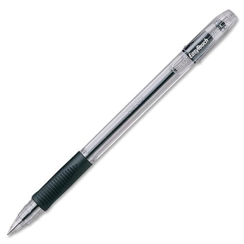 Pilot EasyTouch Ball Point Stick Pens, Fine Point, Black Ink, Dozen Box (32001)