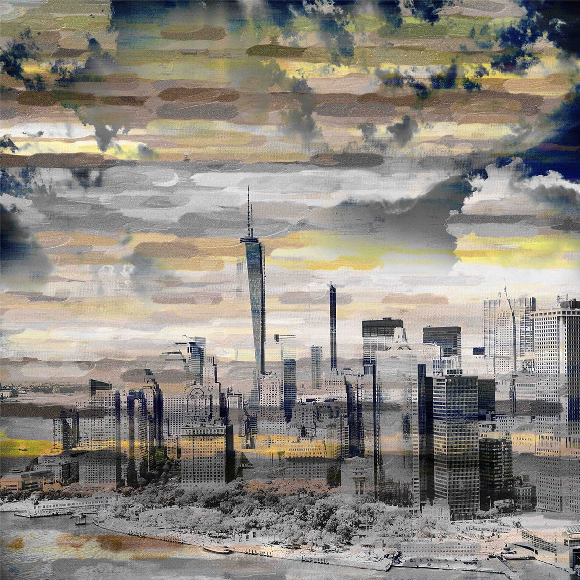 Parvez Taj "The Big Apple" Print on Canvas