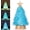 Aquamarine - With Led Lights, variant on Green Sea Glass Christmas Tree - Handcrafted Mini Christmas Tree with 3-Color LED Lights, Table Centerpiece - Ideal for Christmas, Year, Decor, Coastal Holiday Decor and