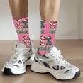 thumbnail image 2 of Stockings 67 Cute Printed Baseball Crew Socks Fun Patterned Knee High Socks Soft Comfortable Casual Socks For Daily Wear & Sports Polyester Long Socks, 2 of 4