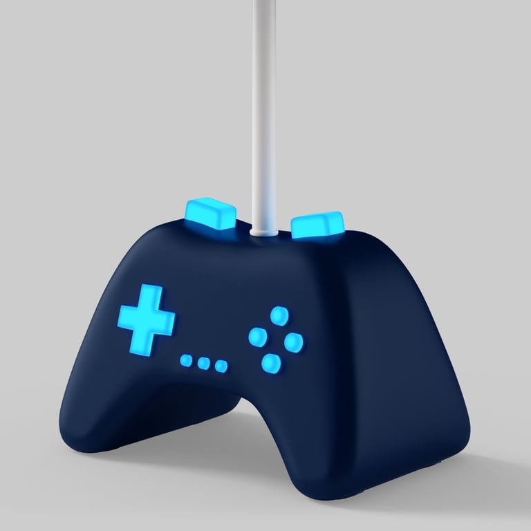 Mainstays Kids 16.5" Dark Blue Gamer Table Lamp, Glow-in-Dark photo 5