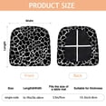 thumbnail image 3 of Black and White Giraffe Seat Covers for Dining Room Chairs Set Of 4,Stretch Printed Washable Chair Seat Cover with Elastic Ties and Button,Removable Waterproof Couch Cushion Covers, 3 of 6