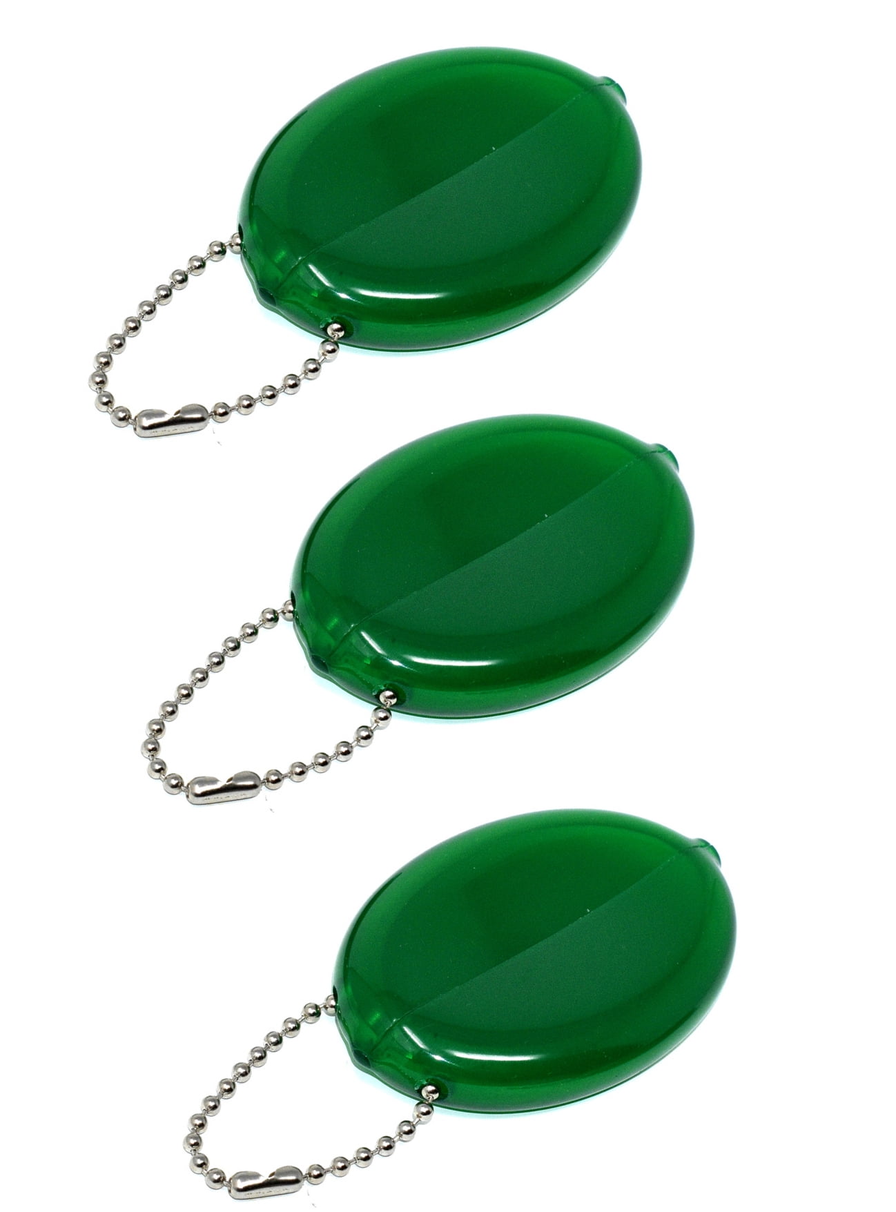 3 Squeeze Purses Made in USA Holds Coins Keys Small items