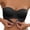 Black, variant on ,Seamless Strapless Bras for Women Front Closure Smoothing Wireless Bandeau Bras Soft Comfortable Non- Full Coverage Bralettes for All Season Wear White 75C