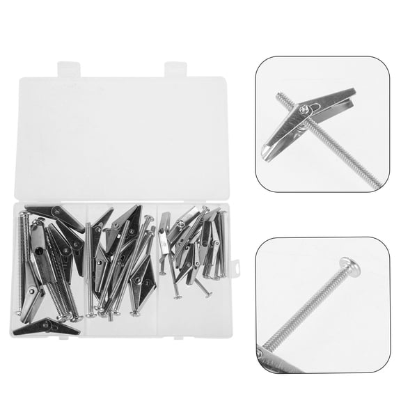 SHOWERORO 24-Piece Galvanized Steel Drywall Anchor Kit for Furniture, Machinery, and Home Improvement