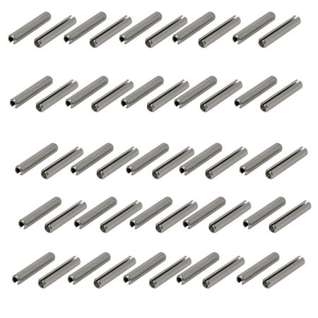 

Uxcell M4x25mm 304 Stainless Steel Split Spring Dowel Tension Roll Pin 50pcs