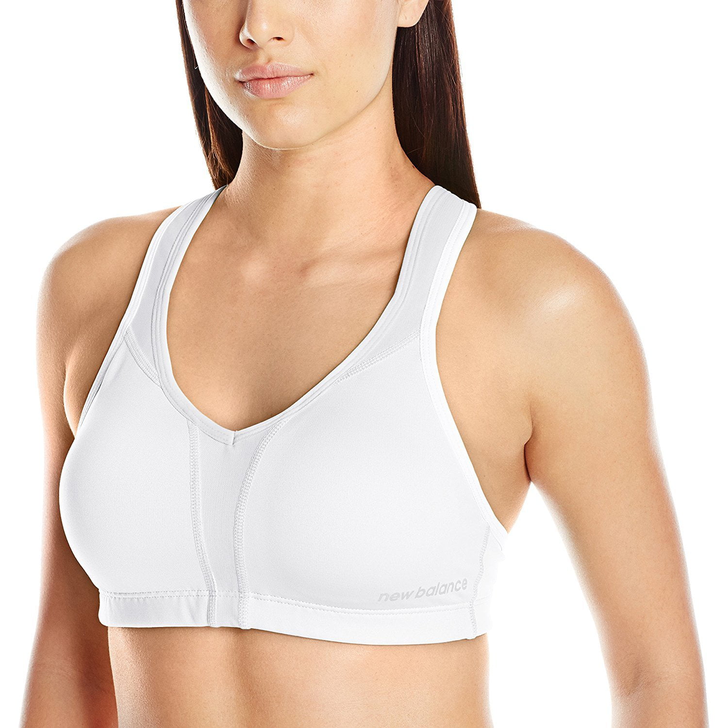new balance white sports bra