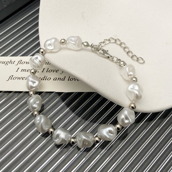 Baroque Shaped Pearl Irregular Bead Bracelet